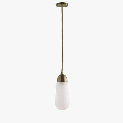 Verona Brass Frosted Glass Pendant Lamp
