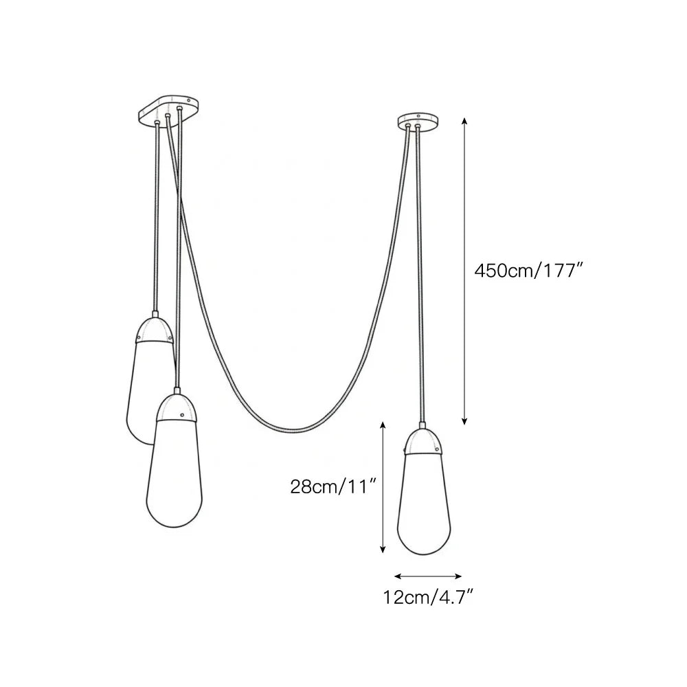 Verona Brass Frosted Glass Pendant Lamp