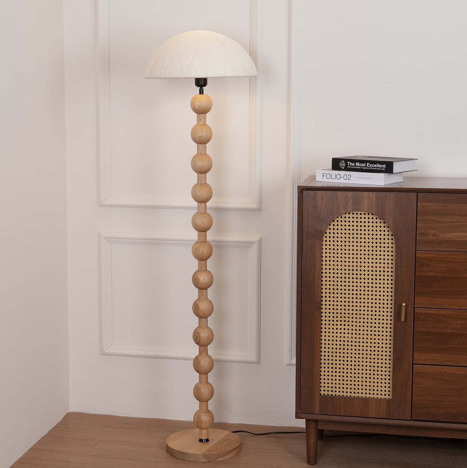 Artelux Orla Sculptural Wood Floor Lamp