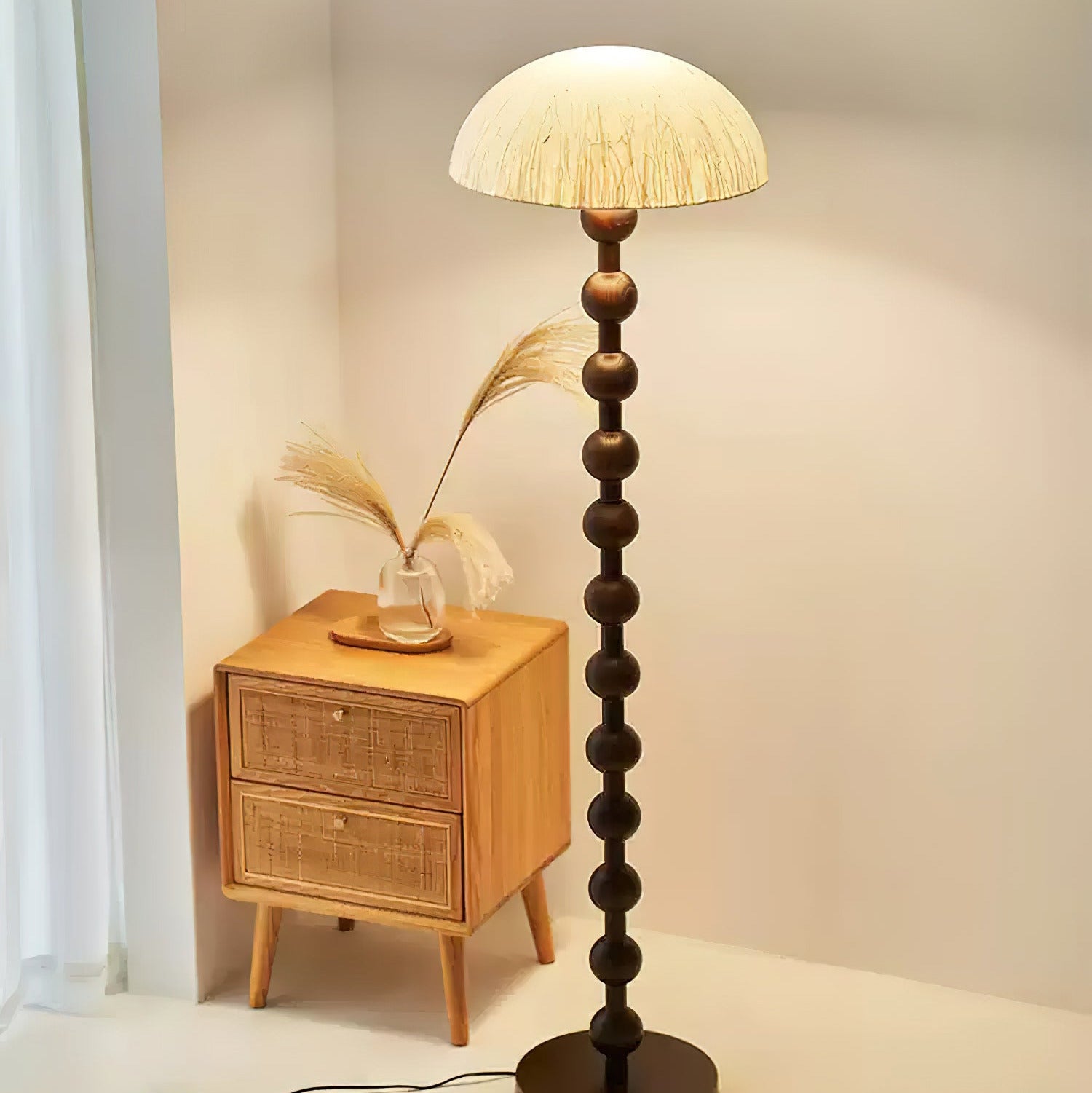 Artelux Orla Sculptural Wood Floor Lamp