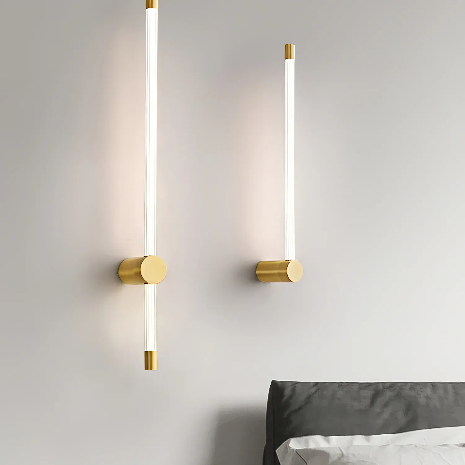 Edge Modern Linear Metal Acrylic Wall Light Bedroom Living Room