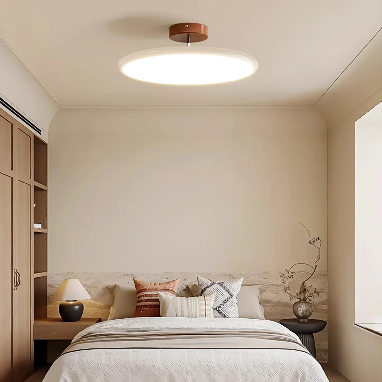 Hailie Minimalism Metal Acrylic Ceiling Lamp Bedroom Living Room