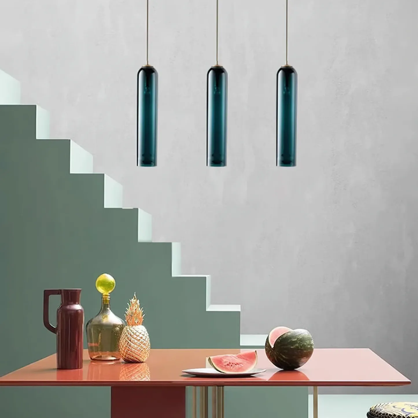 Hailie Minimalisme Métal Verre Suspensions Chambre à Coucher Salon