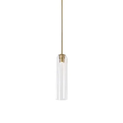 Hailie Minimalism Metal Glass Pendant Light Bedroom Living Room