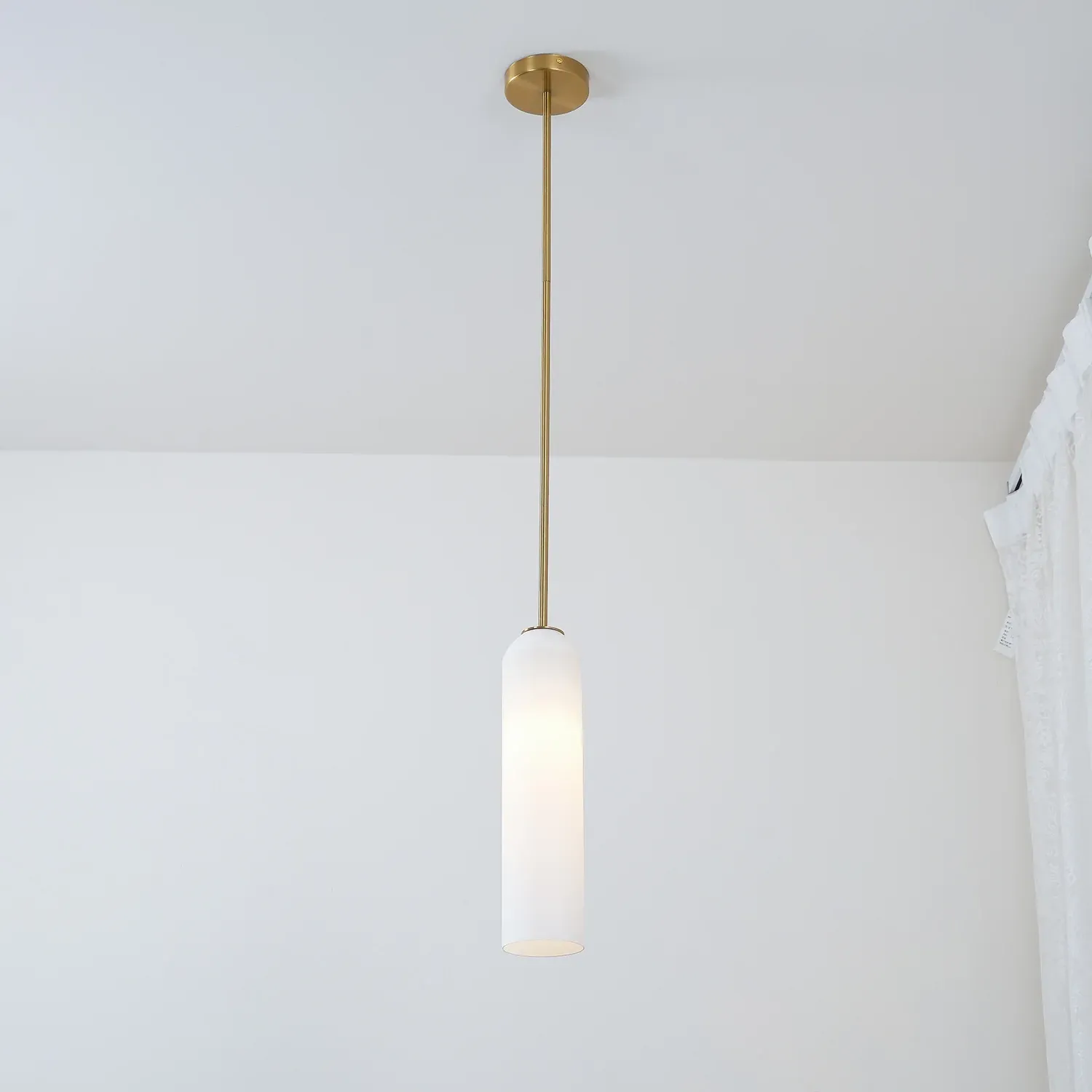 Hailie Minimalisme Métal Verre Suspensions Chambre à Coucher Salon