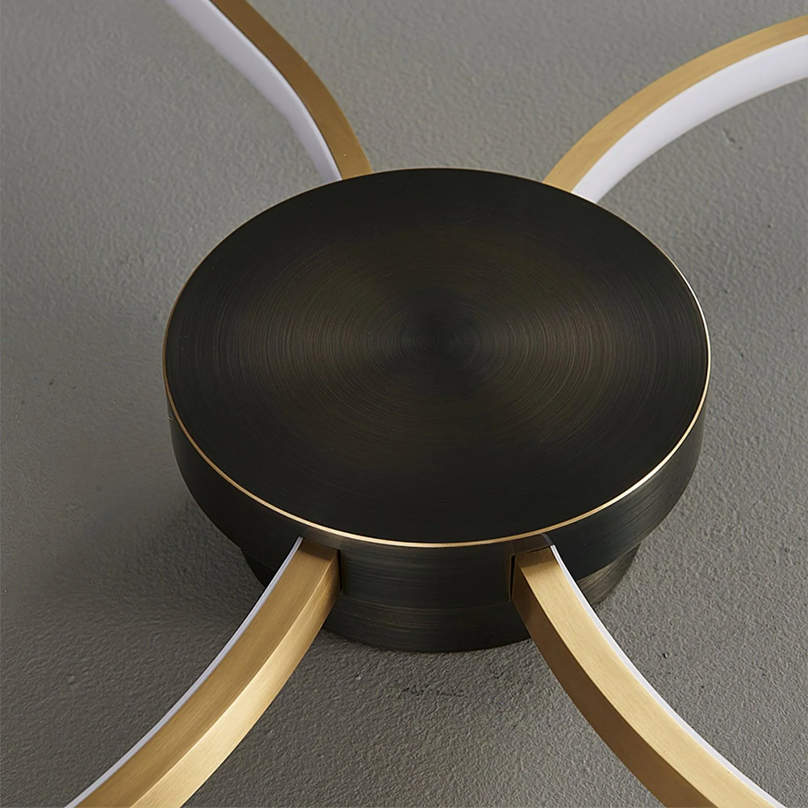 Quinn Modern LED Loop Metal Ceiling Light Living Room Bedroom
