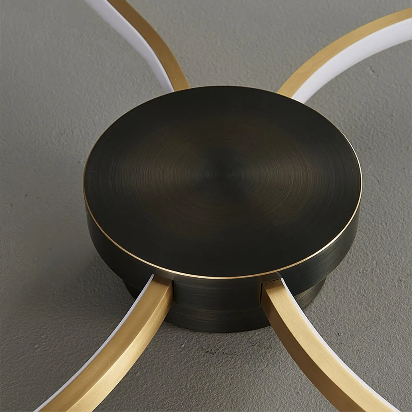 Quinn Modern LED Loop Metal Ceiling Light Living Room Bedroom