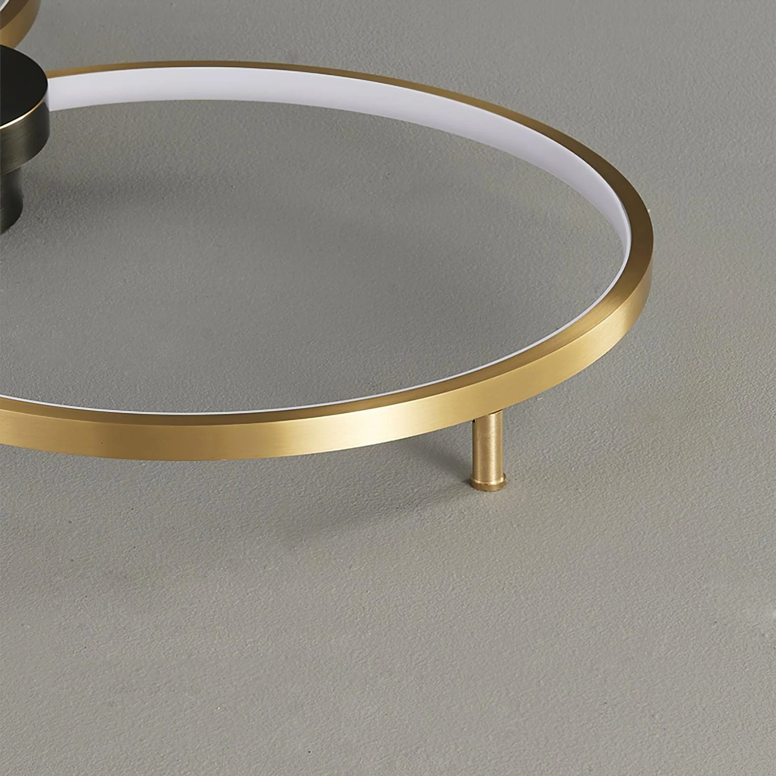 Quinn Modern LED Loop Metal Ceiling Light Living Room Bedroom