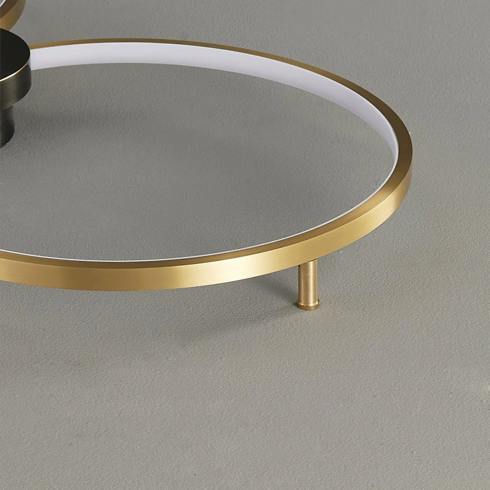 Quinn Modern LED Loop Metal Ceiling Light Living Room Bedroom