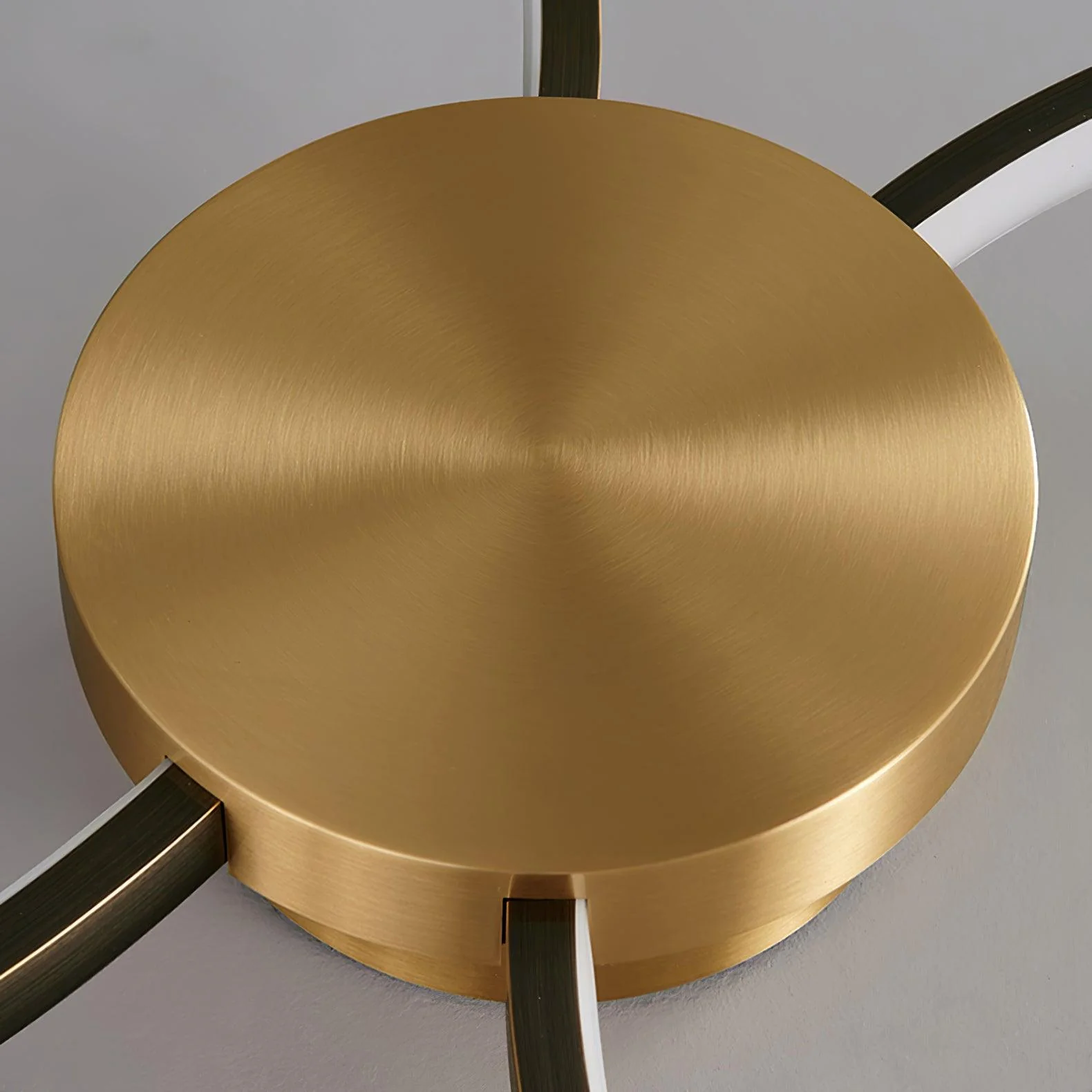 Quinn Modern LED Loop Metal Ceiling Light Living Room Bedroom