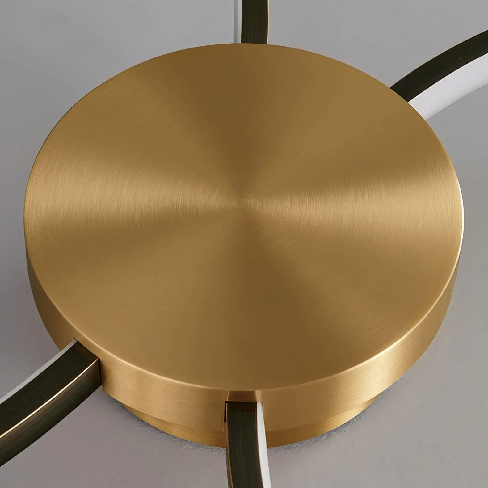 Quinn Modern LED Loop Metal Ceiling Light Living Room Bedroom