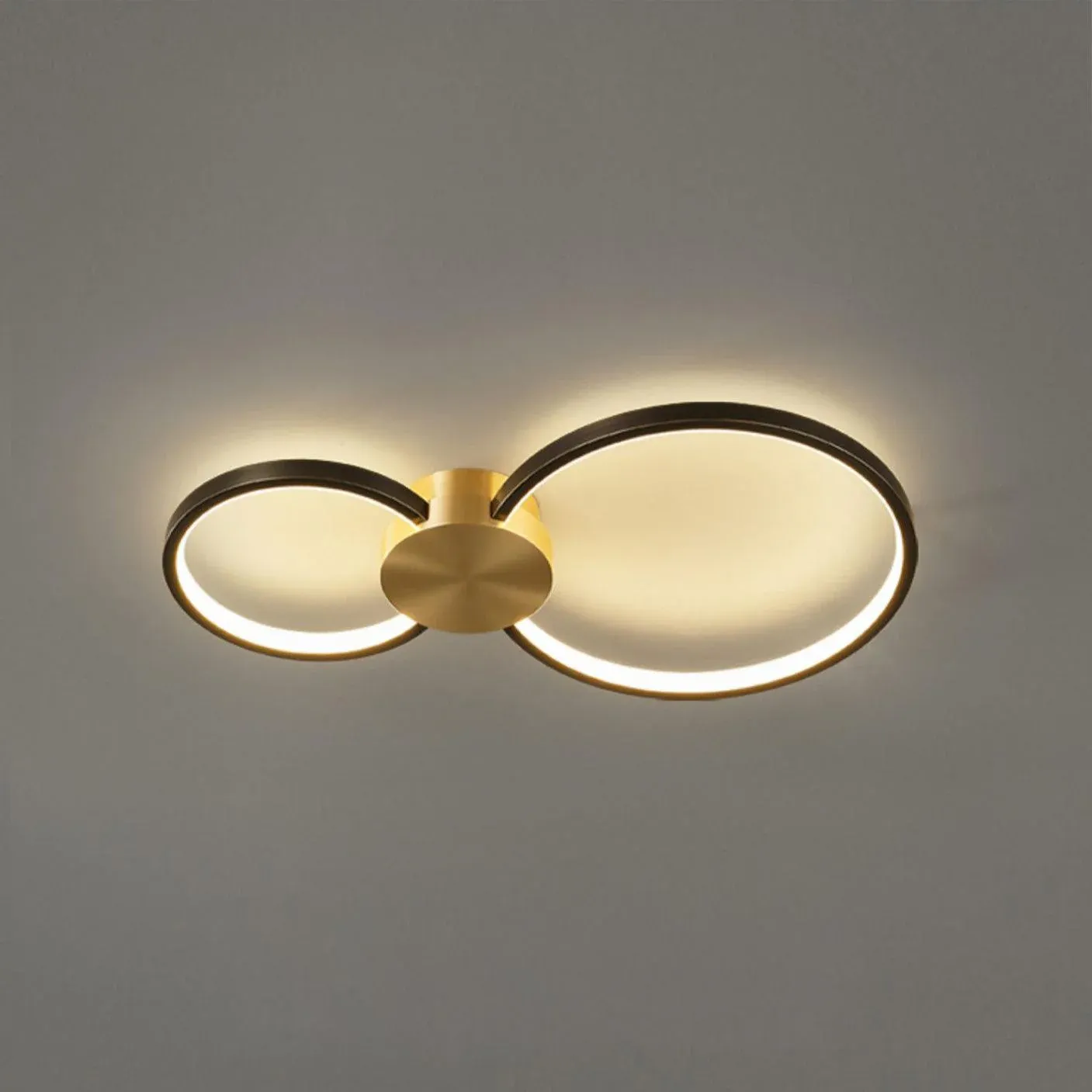 Quinn Modern LED Loop Metal Ceiling Light Living Room Bedroom