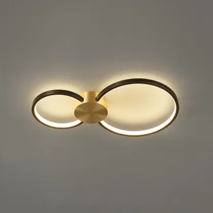 Quinn Modern LED Loop Metal Ceiling Light Living Room Bedroom