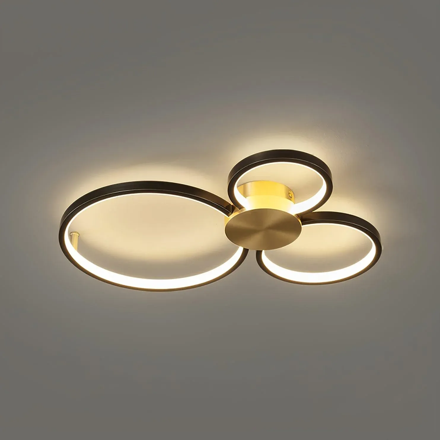 Quinn Modern LED Loop Metal Ceiling Light Living Room Bedroom