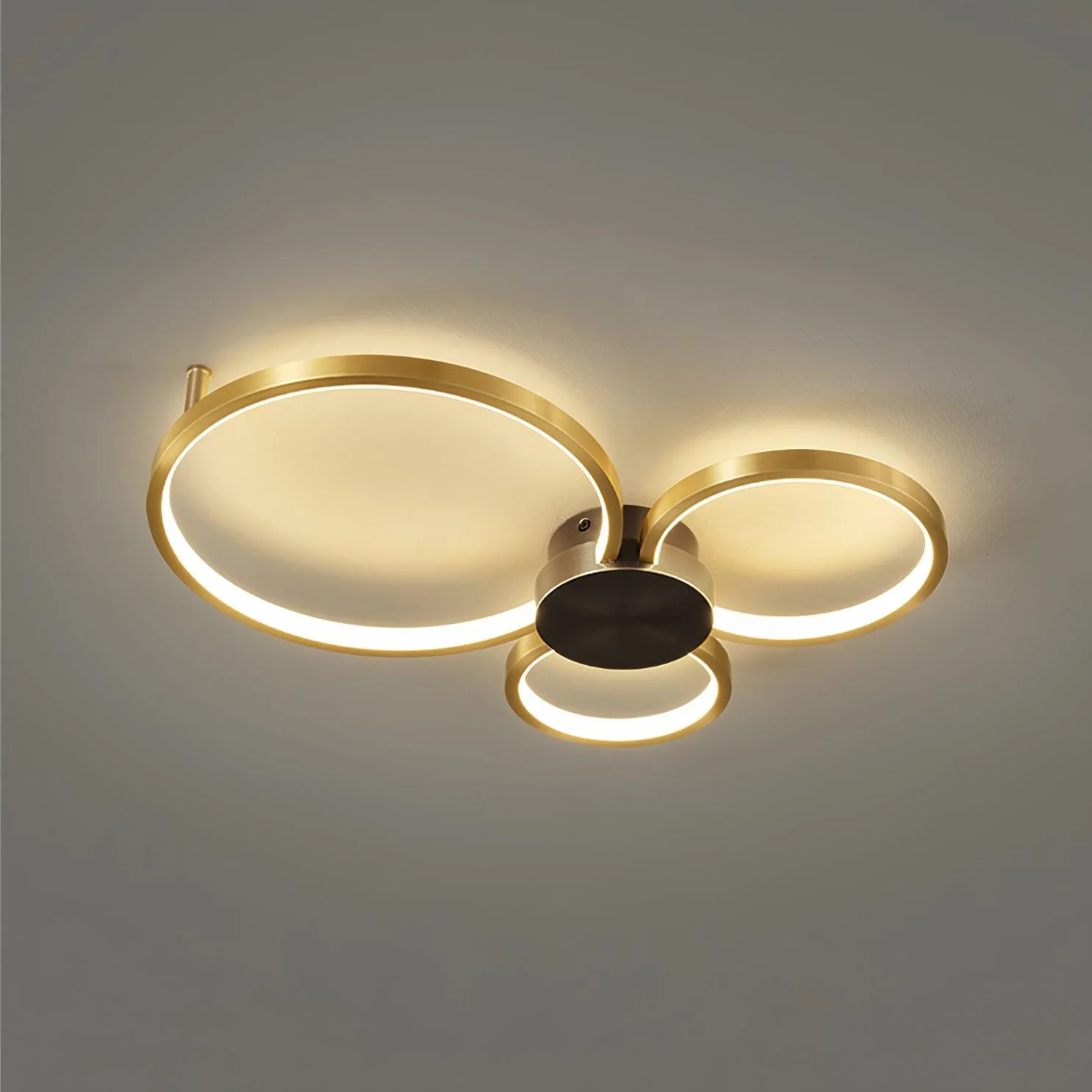 Quinn Modern LED Loop Metal Ceiling Light Living Room Bedroom