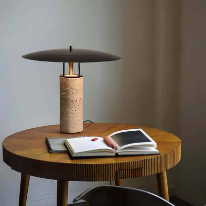 Dune Travertine Table Lamp