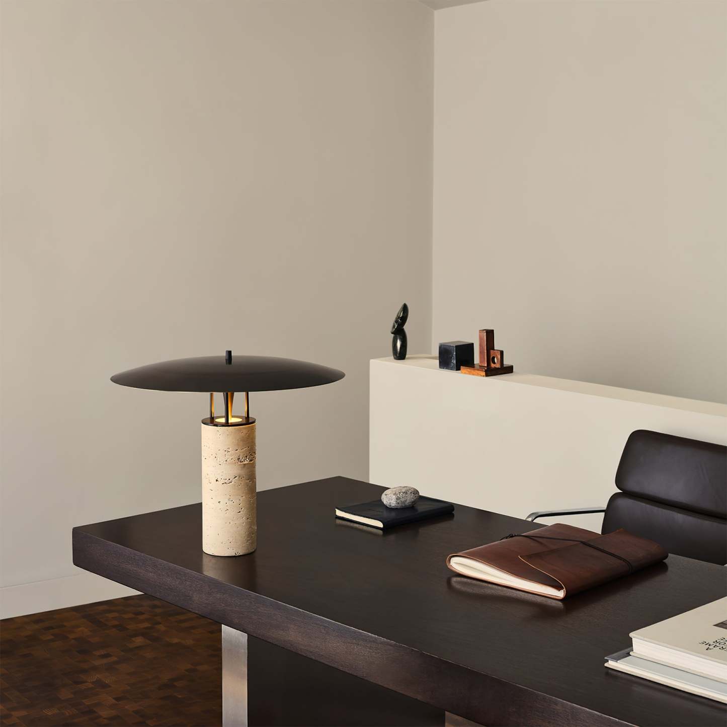 Dune Travertine Table Lamp