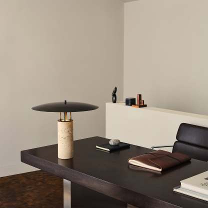 Dune Travertine Table Lamp