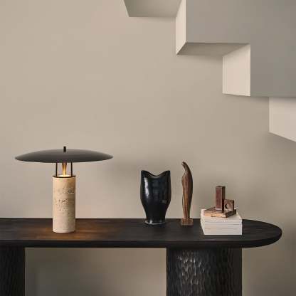Dune Travertine Table Lamp