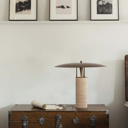 Dune Travertine Table Lamp