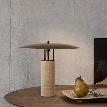 Dune Travertine Table Lamp