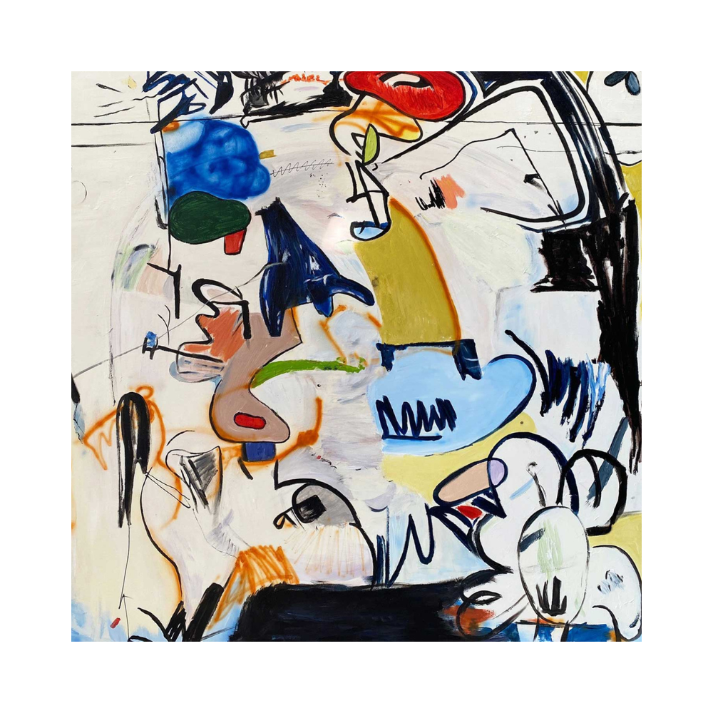 Abstrait Coloré Graffiti Toile Art Mural Encadrée Peinture À L'huile | Las Sola