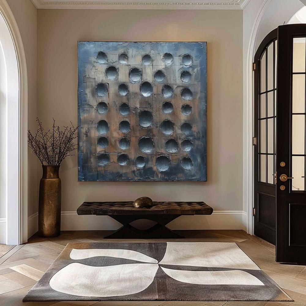 Wabi-Sabi Minimalisme Toile Art Mural Encadrée Peinture À L'huile | Las Sola