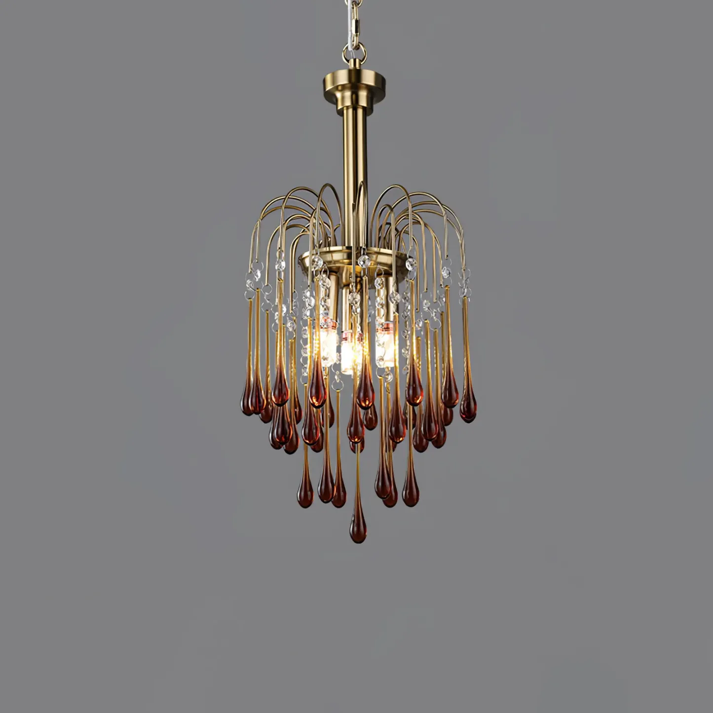 Marilyn Vintage Metal Crystal Glass Pendant Light Bedroom Living Room