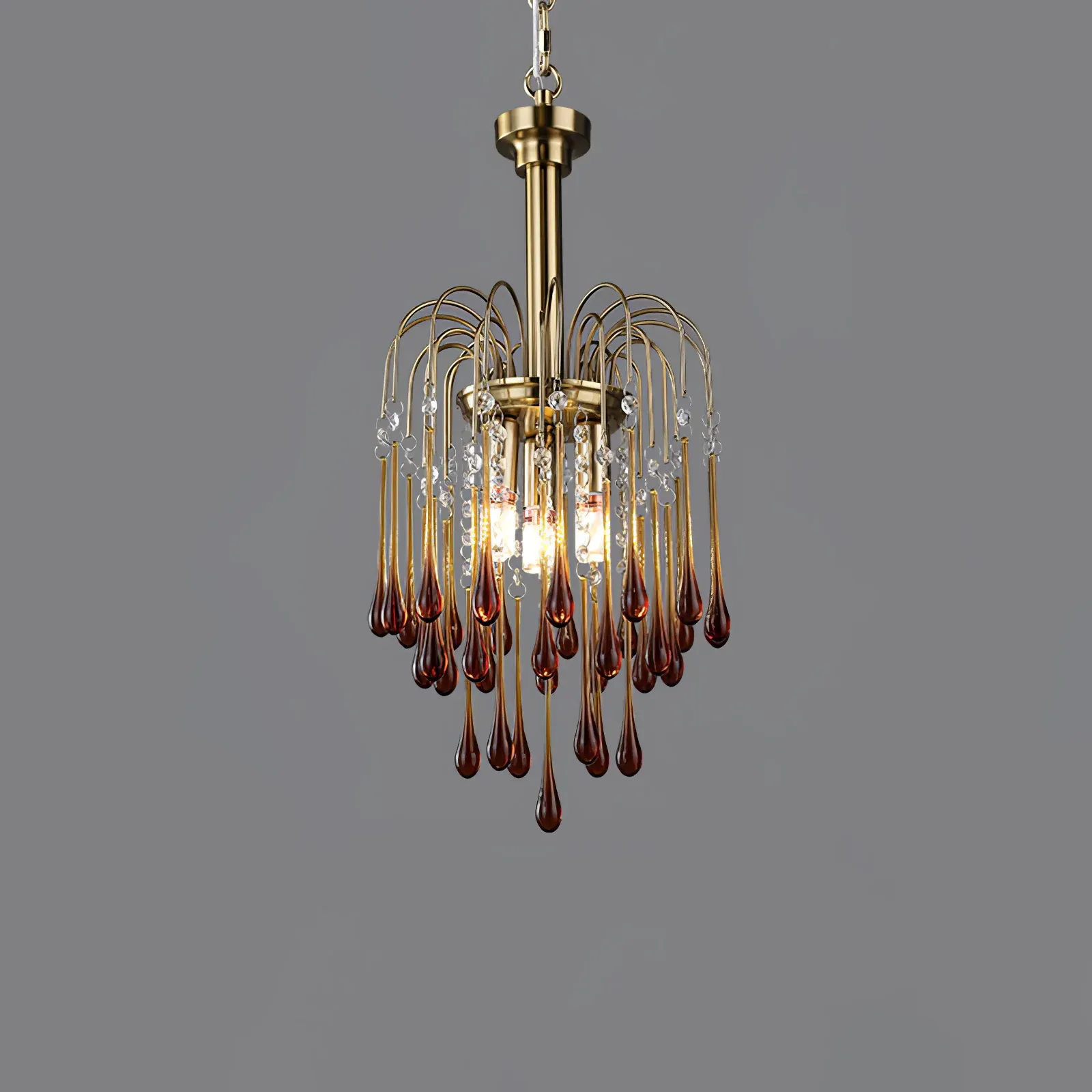 Marilyn Vintage Metal Crystal Glass Pendant Light Bedroom Living Room