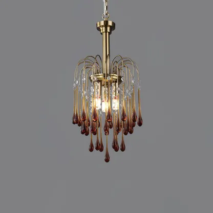 Marilyn Vintage Metal Crystal Glass Pendant Light Bedroom Living Room