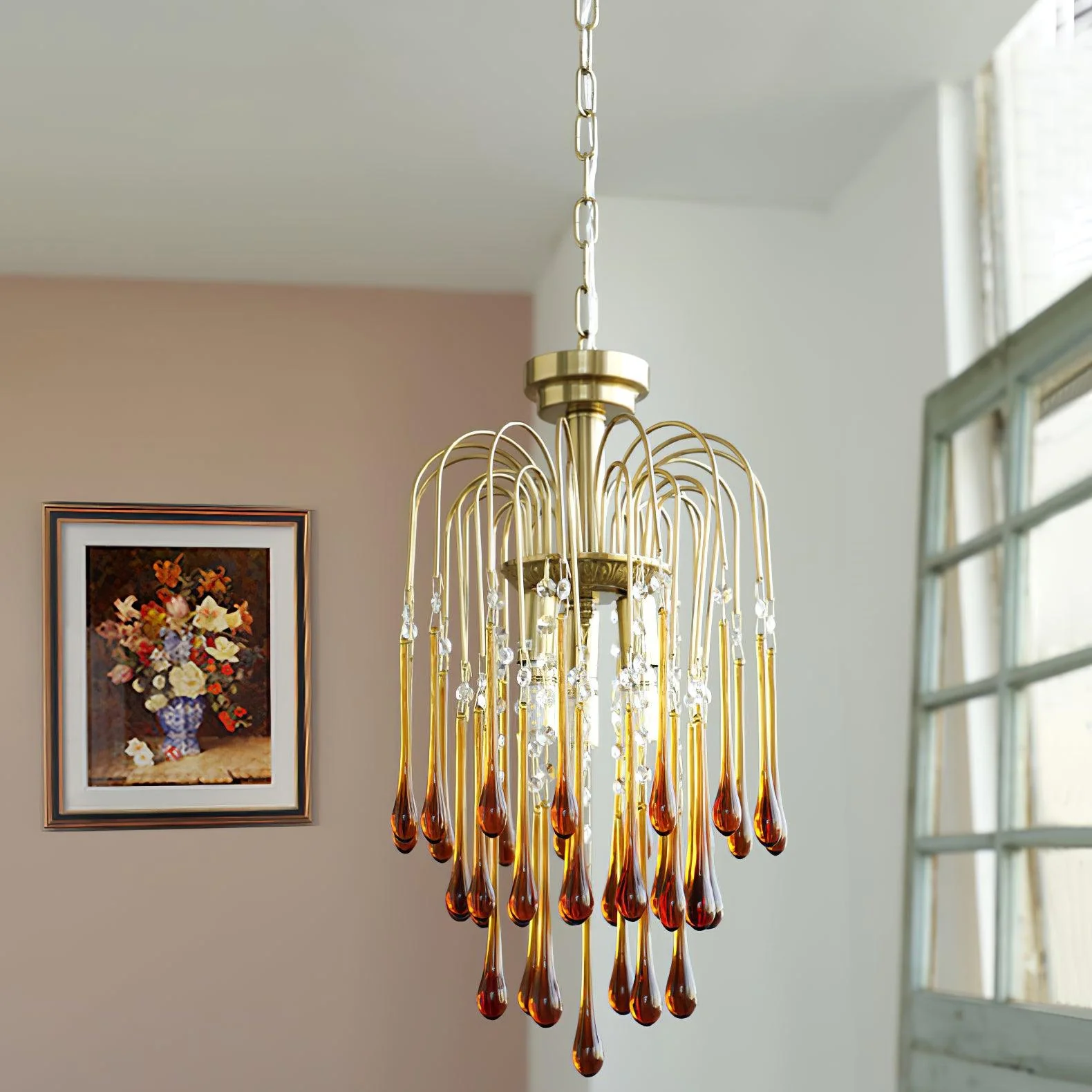 Marilyn Ancien Métal Cristal Verre Lustres Chambre à Coucher Salon