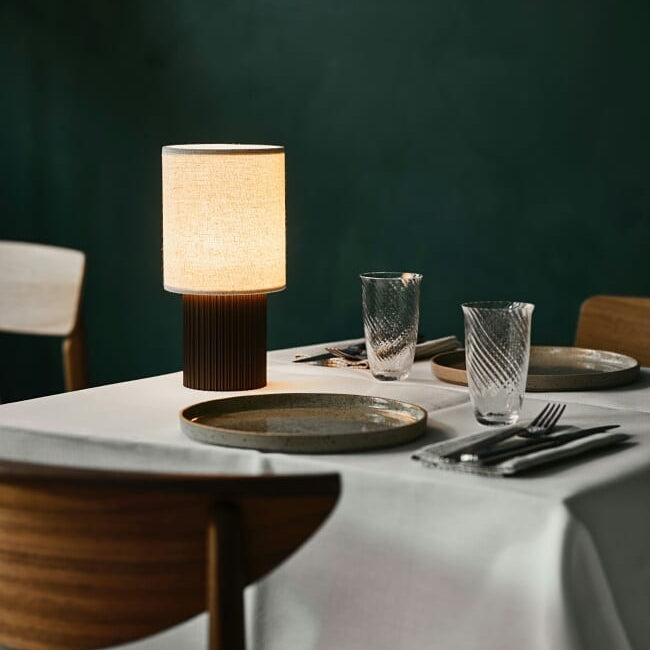 Axis Table Lamp Brown White