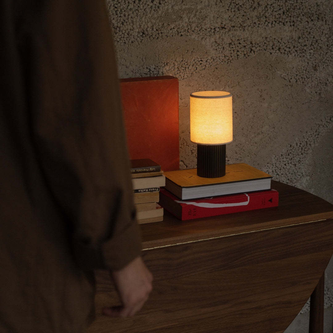 Axis Table Lamp Brown White