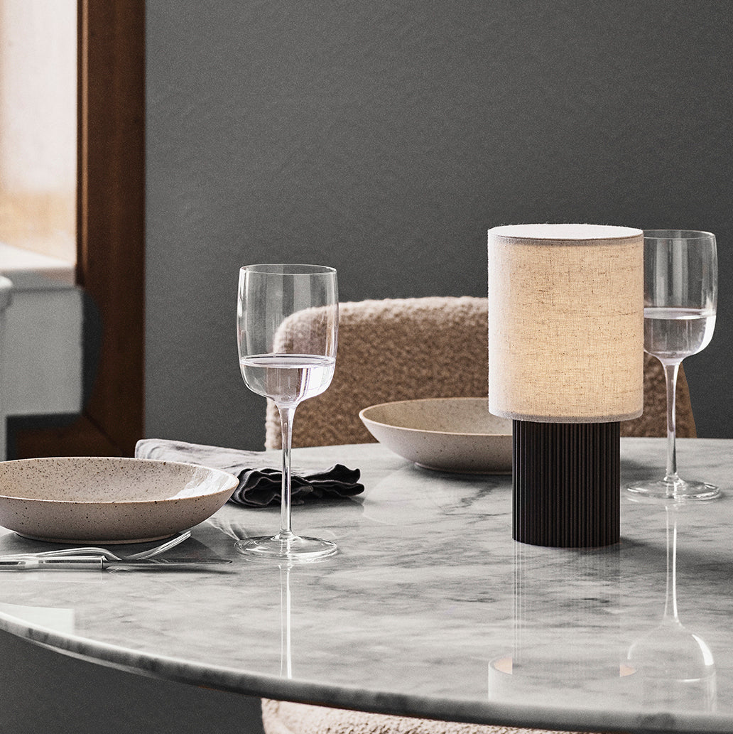 Axis Table Lamp Brown White