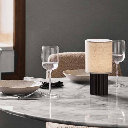 Axis Table Lamp Brown White