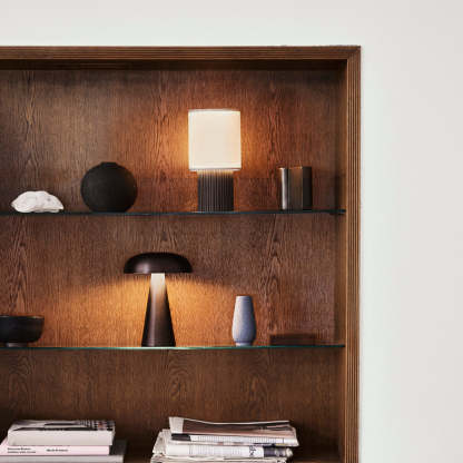 Axis Table Lamp Brown White