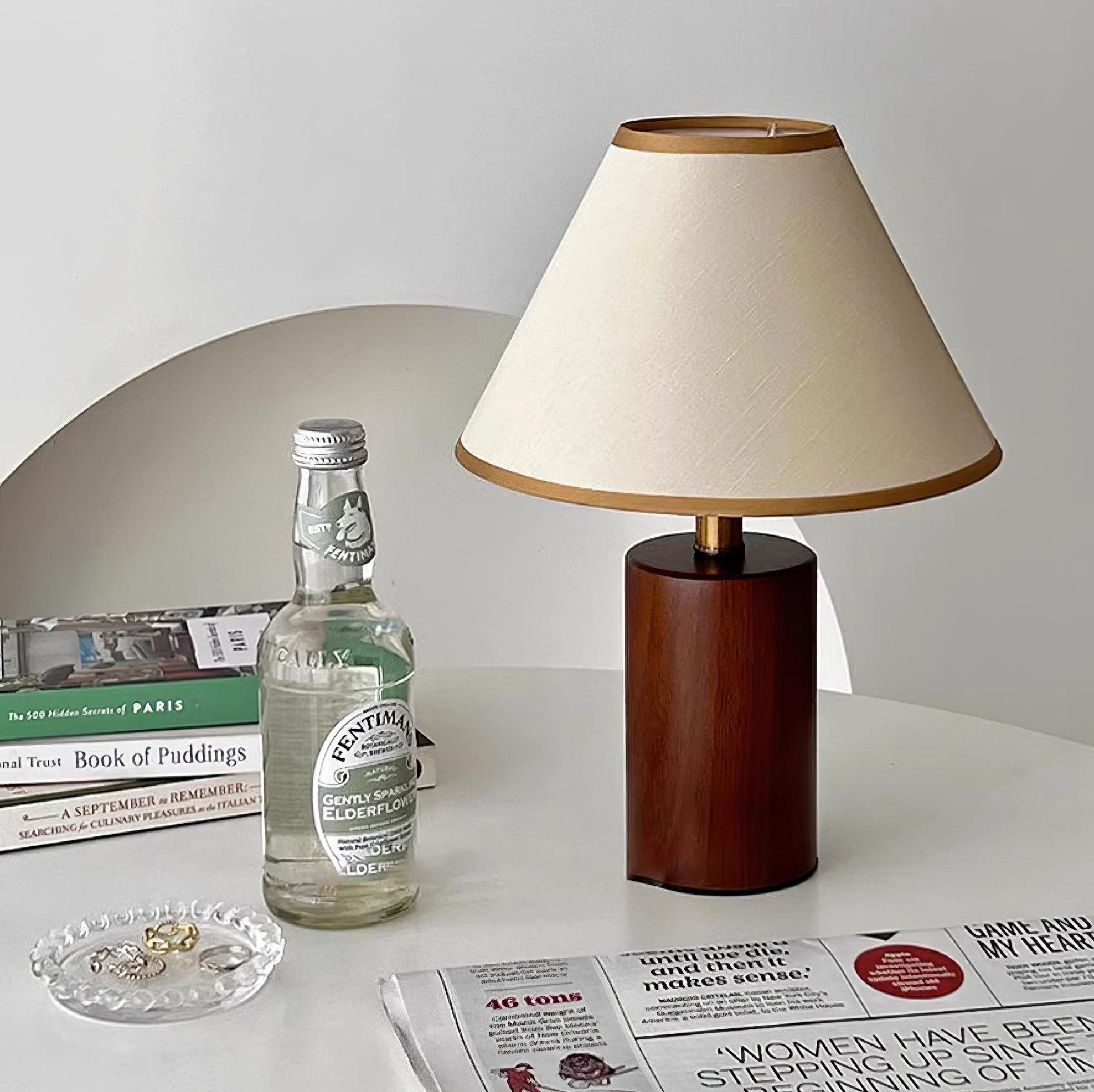 Drift Nordic Cone Wood Table Lamp