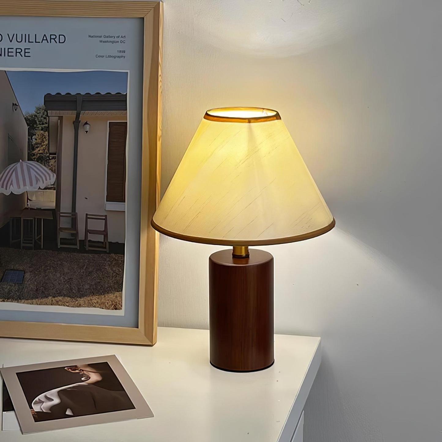 Drift Nordic Cone Wood Table Lamp