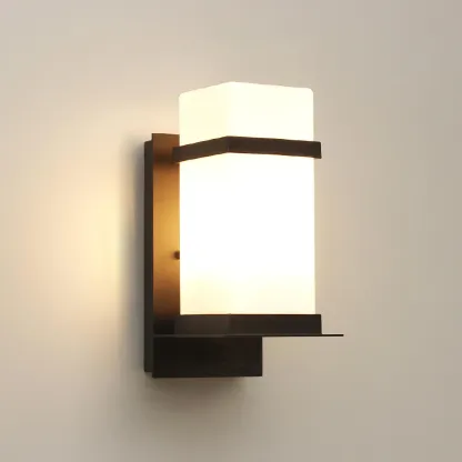 Edge Urban Glass Metal Wall Lamp Garden Park Waterproof