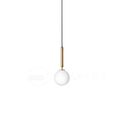 Hailie Minimalism Metal Glass Pendant Light Bedroom Living Room