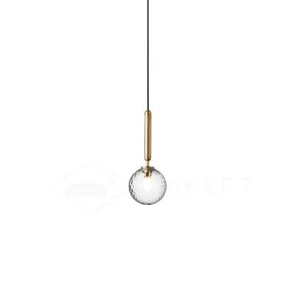 Hailie Minimalism Metal Glass Pendant Light Bedroom Living Room
