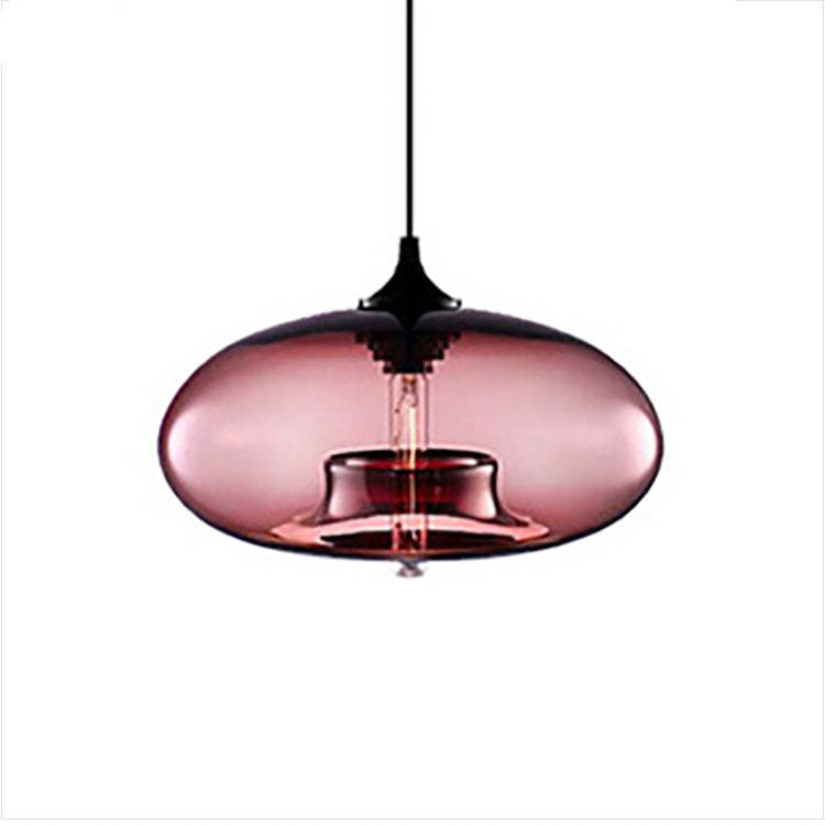 Lustre Suspension Nordique LED Verre Bleu Salon | Las Sola