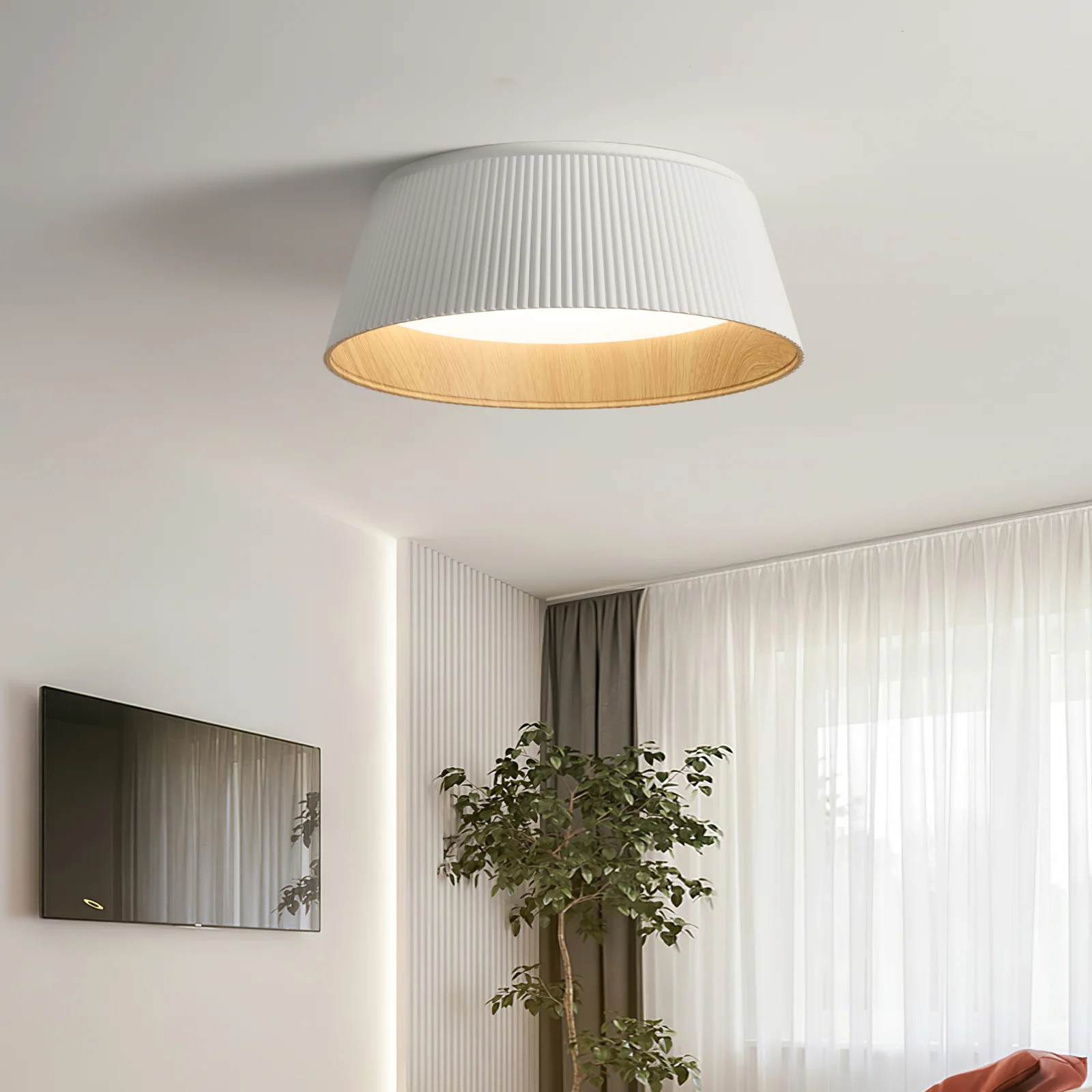 Ozawa Modern Minimalism Round Metal Ceiling Light Bedroom Hallway