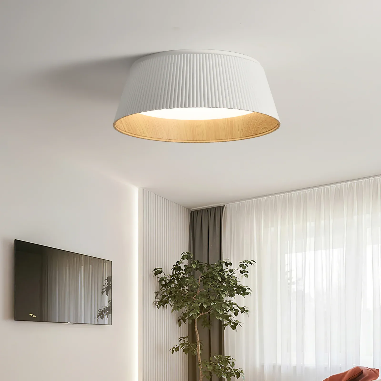 Ozawa Modern Minimalism Round Metal Ceiling Light Bedroom Hallway