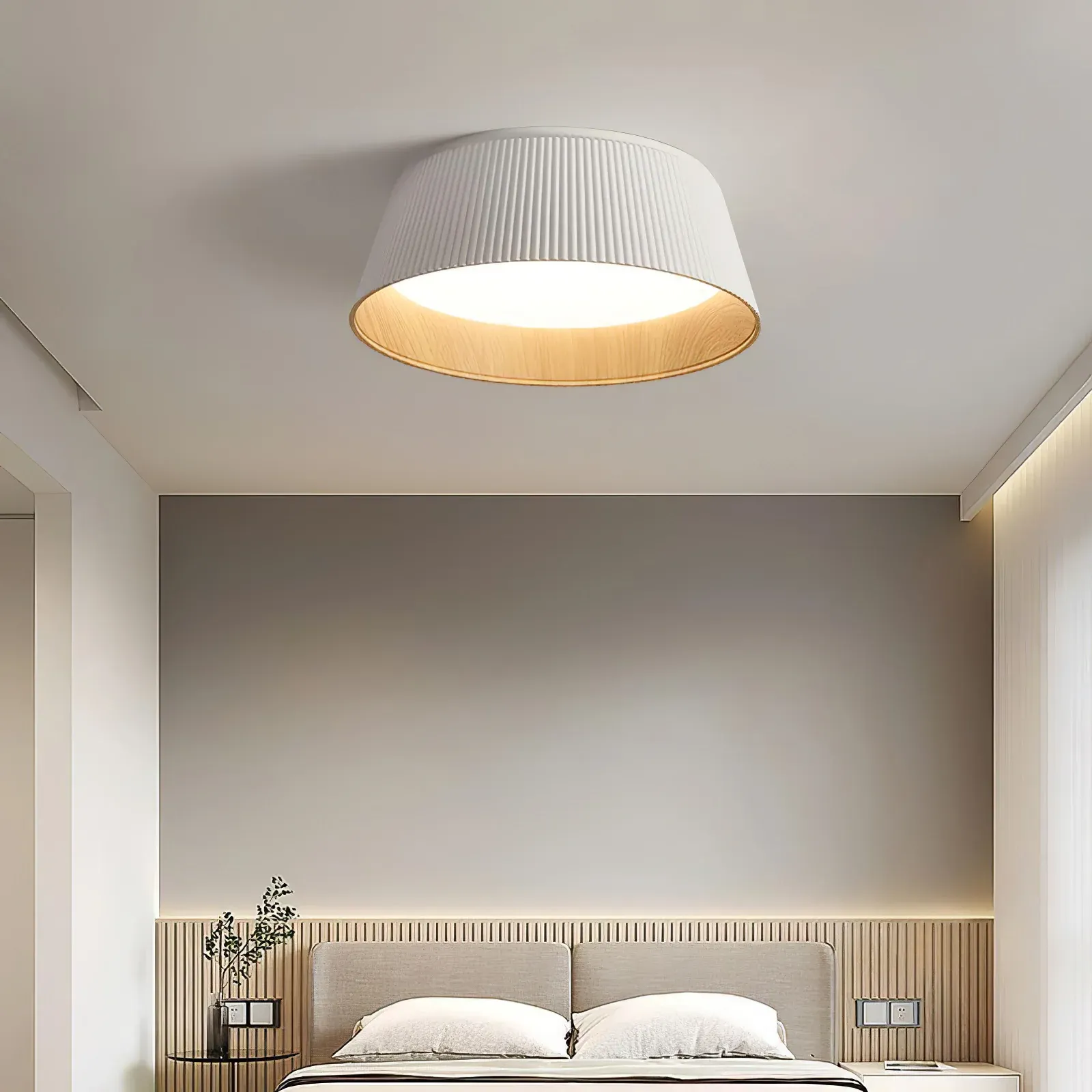 Ozawa Modern Minimalism Round Metal Ceiling Light Bedroom Hallway