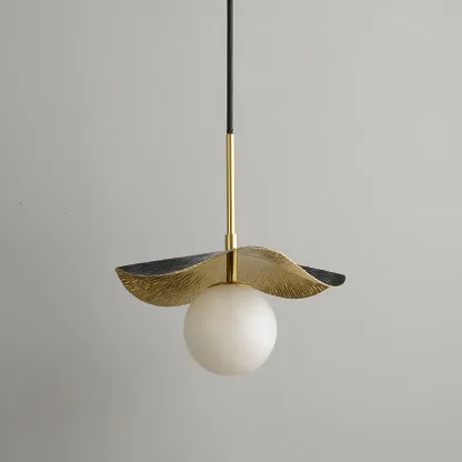 Carins Modern Unusual Lotus Leaf Pendant Light Bedroom Living Room