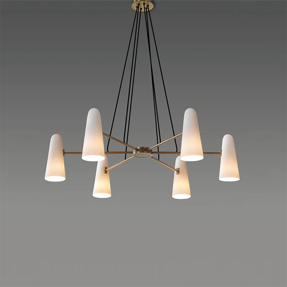 Alessio Minimalism Metal Glass Pendant Light Dining Room Bedroom
