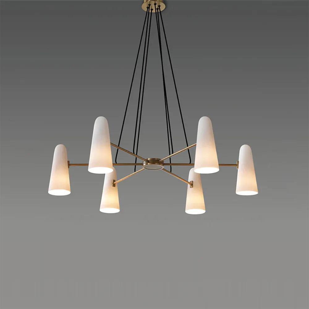Alessio Minimalism Metal Glass Pendant Light Dining Room Bedroom