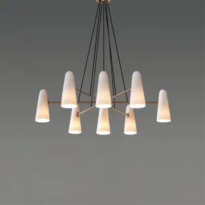 Alessio Minimalism Metal Glass Pendant Light Dining Room Bedroom
