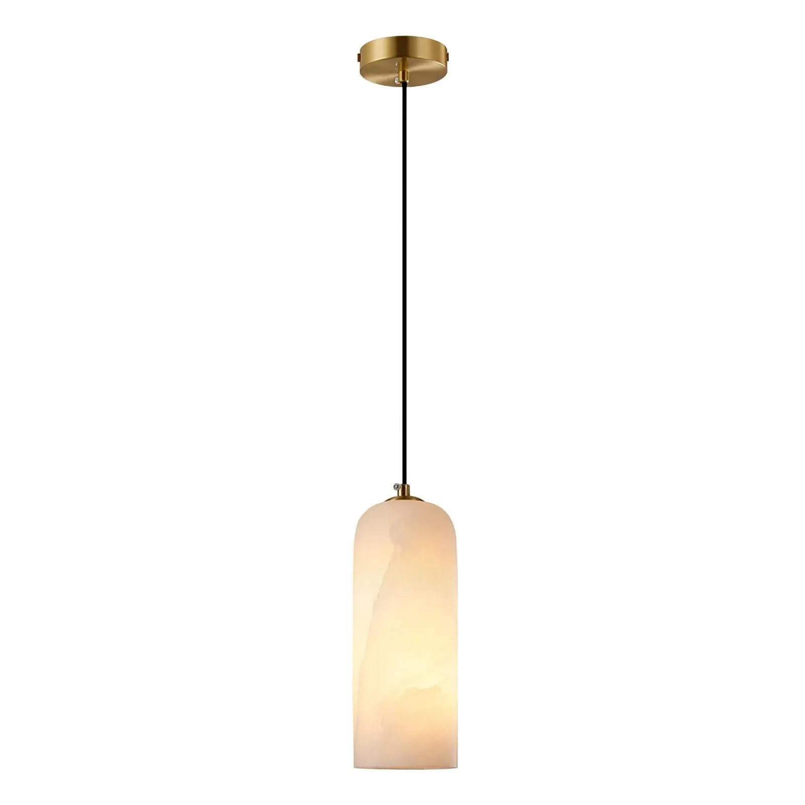 Jade Minimalisme Métal Albâtre Suspensions Chambre à Coucher Salon